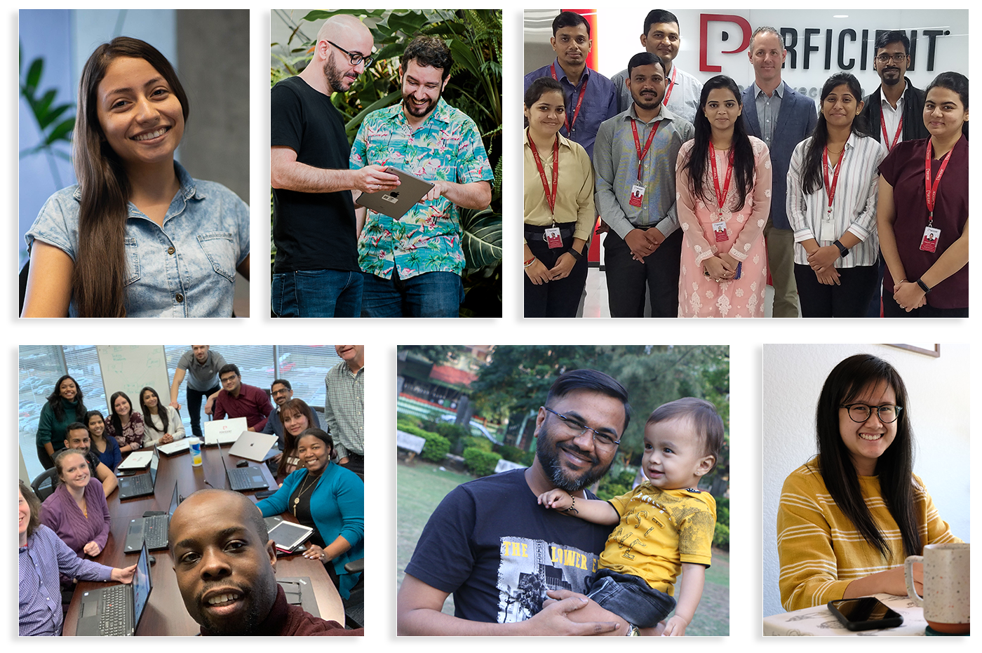 A collage of Perficient colleagues from around the world